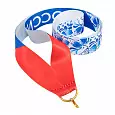Лента для медали РФ гжель (1-сторонняя, 25 мм)